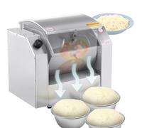Batidora de pie, amasadora comercial, eléctrica, de acero inoxidable, con temporizador, para preparar pasta, fideos y pizza.