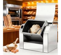 Batidora de pie, amasadora comercial, mezcladora de harina de acero inoxidable con capacidad de amasado de 3/5/8/10 kg, mezcladora de masa eléctrica de cocina de doble rotación para hacer pa