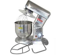 Batidora de pie Batidora de alimentos comercial con gancho para masa, 5L/7L/10L 300W/500W Acero inoxidable, Licuadora multifunción para panadería de pizza, Batidora de masa eléctrica de 3 ve