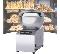 Batidora de pie, batidora de masa eléctrica, amasadora comercial con pantalla LED y temporizador de 30 minutos, acero inoxidable, avance/retroceso para repostería profesional.