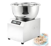 Batidora de pie, batidora eléctrica para masa con recipiente extraíble de acero inoxidable, temporizador y tapa visible, ideal para panadería, restaurante, pizza, pan, bolas de masa, uso dom