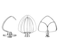 Batidora de pie con cabezal inclinable, 6 batidores alambre, batidor plano, gancho for masa, compatible lavavajillas KitchenAid 4.5 a cuartos. Compatible KSM45 y KSM150