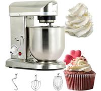 Batidora de pie de 10 l y 500 W. Batidora eléctrica con 3 velocidades, bol, batidor y gancho para masa. Ideal para panaderías profesionales y cocinas comerciales.