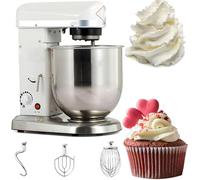 Batidora de pie de 10 l y 500 W. Batidora eléctrica con 3 velocidades, bol, batidor y gancho para masa. Ideal para panaderías profesionales y cocinas comerciales.