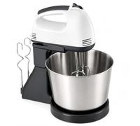 Batidora de pie de 7 velocidades con cuenco de acero inoxidable de 2 L, gancho de masa y batidor de alambre, batidora de mano de cocina para hornear, pasteles y amasar