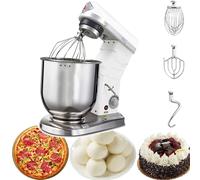 Batidora de pie de alta resistencia, batidora de alimentos de 3 velocidades para panadería y restaurante, tazón de acero inoxidable, gancho para masa, batidor, batidor, electrodoméstico de c