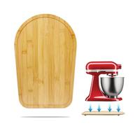 Batidora de pie de bambú, compatible con robot de cocina KiTchen Aid 4.5-5 Qt, base deslizante adecuada para batidora 4.5-5 Qt, encimera, accesorio de batidora protectora