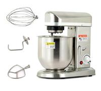 Batidora de pie eléctrica, batidora de masa comercial para panadería, pizza, pan y pasteles, acero inoxidable, multifunción con gancho para masa