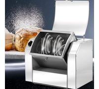 Batidora de pie eléctrica comercial de 1100 W/1500 W, de acero inoxidable, con barril inclinable de 90° para cocina, capacidad de 7 kg.