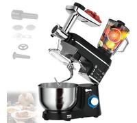Batidora De Pie EléCtrica De 10 L Y 1400 W, Licuadora Multifuncional Con... Gancho Para Masa, Batidor, Batidor, TazóN De Acero Inoxidable, Para Hacer Pasteles Black-AustralianStandard