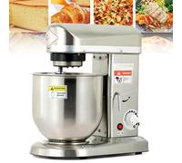 Batidora de pie eléctrica de 500 W con recipiente de 10 L, 3 velocidades con batidor y gancho para masa para cocinas comerciales, ideal para mezclar pasteles y masas.