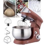 Batidora de pie eléctrica de 600 W: batidora de masa doméstica 3 en 1 con 6 marchas ajustables, capacidad de 3,5 L para amasar, remover, batir crema, claras de huevo y leche, incluye protect