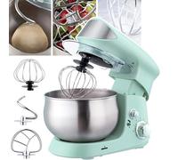 Batidora de pie eléctrica de 600 W: batidora de masa doméstica 3 en 1 con 6 marchas ajustables, capacidad de 3,5 L para amasar, remover, batir crema, claras de huevo y leche, incluye protect