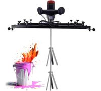 Batidora de pie Mezcladora eléctrica de tanque con hélice plegable, potencia de 3280 W y velocidad de 0 a 800 RPM, ideal para remover y mezclar pintura con soporte para colgar.