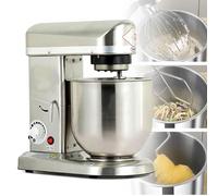 Batidora de pie para hornear, batidora de espiral eléctrica con tazón de 10 l, 3 velocidades, incluye gancho para masa, batidor y batidor para uso en panadería