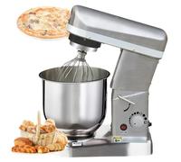 Batidora de pie para repostería, batidora de alimentos comercial de 5L/7L/10L con 3 velocidades ajustables, batidora de cocina con tazón mezclador de acero inoxidable, batidor de varillas, batidor d