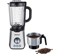 Batidora de pie Steba con jarra de cristal resistente al calor, control de velocidad infinitamente variable, 3 programas automáticos y piezas aptas para lavavajillas. MX 4 Plus.