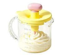 Batidora De Repostería Manual Con Vaso Mezclador A Presión - Batidor Huevos Transparente Gran Capacidad | Utensilio Cocina Para Chef Hogar Licuadora Giratoria Reposteria Amasador