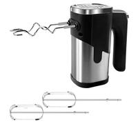 Batidora De Varillas, 800 W Amasadora De Mano, 5 Velocidades Batidor Eléctrica Multifuncional, Batidoras De Mano Con 2 Gancho Para Amasar Y 2 Varillas, Batidora Amasadora Reposteria, Negro