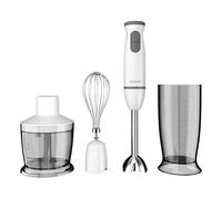 Aiwa Kenkiri 800PLUS ABL-800 PLUS Batidora de Mano 600 W, 2 Velocidades + Turbo, 4 Accesorios (500 ml Vaso Medidor con Tapa, Picadora 500 ml, Varilla Batidora, Varilla Acero), Anti-salpicaduras, BPA-F