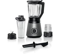 Bosch - Batidora de vaso, VitaPower, Serie 4, 1.200 W, Jarra ThermoSafe de 1,5 litros, negro, MMB6177S