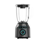 Cecotec Batidora de Vaso Power Black Titanium 2500MAX Smart. 2500W Maxima Potencia, Jarra Termorresistente 1,8L, 3 Programas, Cuchilla de 6 Hojas, Recubrimiento de Titanio Negro, Filtro Licuados