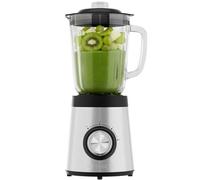 Batidora de vaso Clatronic 700 W | Batidora | Recipiente de cristal | Cuchillas de acero inoxidable | Batidora de batidos de 1,5 l | Función para picar hielo | 3 velocidades | Función turbo | UM 3829