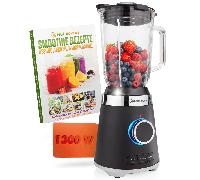 Batidora de vaso con recipiente de cristal NUTRI-BLENDER GLAS - 1300W, 3 programas