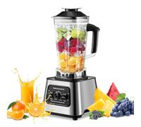 Batidora de Vaso de 6000 W, 2 en 1 batidoras profesionales, Iicuadoras Para Zumos y Batidos con 9 ajustes de velocidad, Batidora Cecotec 2,5 L,para batidora smoothies portátil de leche