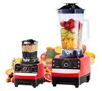 Batidora de Vaso de 6000W, 2 en 1Profesional Licuadora de 2L, Licuadoras Para Zumos y Batidos con 9 Velocidades, Cuchillas 4 Filos de acero inoxidable Blender,Función de Limpieza Automática (D)
