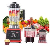 Batidora de Vaso de 9500W, 3 en 1Profesional Licuadora de 3L, Licuadoras Para Zumos y Batidos con 15 Velocidades, Cuchillas 8 Filos de acero inoxidable Blender, Función de Limpieza Automática (3L)