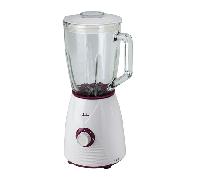 Jata, BT265, Batidora de Vaso 1300 w, 4 Cuchilla dentada de acero inoxidable, 2 velocidades y Pulse, Jarra desmontable, Pica hielo, Blanco, Capacidad 1,5 l