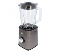 JATA JEBT1500 - Batidora de vaso de 1,5 litros. 2 velocidades + turbo. Cuerpo de acero inoxidable. Cuchilla dentada de acero inoxidable. Apta para picar hielo. Pies antideslizantes. 1500 W