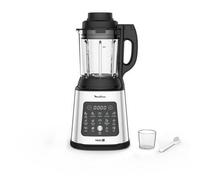 Moulinex Perfect Mix+ LM835D - Batidora de vaso de 1400 W, modo manual, autoclean, jarra de cristal, acero inoxidable