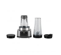 Ninja Foodi Power Nutri Batidora de vaso 2 en 1, 1100 W, 4 programas automáticos, Auto-iQ, mezclas espesas y bebidas heladas, vaso de 700 ml y bol de 400 ml con Power Paddle, en plateado, CB100EU