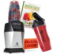 Batidora de vaso NUTRI-BLENDER para llevar 1000W con Auto IQ Plata