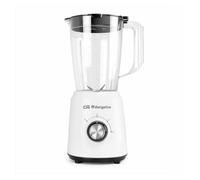 Orbegozo BV 5035 - Batidora Vaso, Capacidad 1.5 L, Cuchilla Acero Inox, 2 Velocidades, Turbo, 500 W