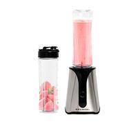 Batidora de Vaso portatil GRUNKEL - BAT-350 SMOOTH SS de 350W con Cuchillas de Acero Inoxidable, Capacidad 600ml, 2 Recipientes Portátiles, Botón un Toque, Base Antideslizante e Indicador Luminoso