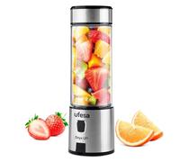 Batidora de Vaso Portátil Ufesa Onyx GO & UP! 400ml Tritán 6 Cuchillas Carga USB Negra