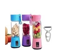 Batidora de Vaso Portátil y Pelador Incluido - Batidora Compacta para Cocina, Exprimidor de Frutas y Verduras, Ideal para Smoothies y Batidos, Recargable y Fácil de Limpiar. Color Aleatorio (VASO)