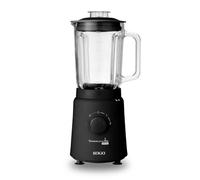 Batidora de Vaso Sogo BAT-SS-5570 1000W 1.5L Acero Inoxidable Titanio 2 Velocidades Negra