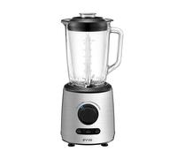EVVO Batidora De Vaso Tasty Cyclon Para Hogar Y Cocina - Hasta 600W, Potencia Regulable, 21000 RPM, 3 Funciones, Cuchillas De Acero Inoxidable, Jarra De Cristal 1.5L, Batidora De Vaso Portátil
