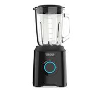 Taurus - Batidora de Vaso Prior Glass | 1500W | 2 Velocidades + TURBO | Cuchillas 4 Filos Extraíbles | 2 Velocidades + TURBO | Diseño Negro Elegante | Seguridad Antideslizante | BPA Free