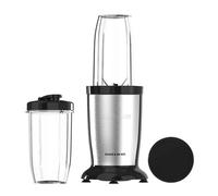 Taurus Shake & Go Mix - Mini batidora portátil de 1000W con vaso de 500 ml portatil | 6 cuchillas de acero inoxidable | Tritura hielo y fruta congelada | Pulse Technology | Incluye tapas