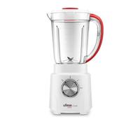 Ufesa Coral Black Batidora de Vaso, 600W Potencia, Jarra 1.5L, 4 Cuchillas Extraibles de Acero Inoxidable, 2 Velocidades + TURBO