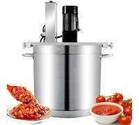 Batidora Eléctrica Comercial De Mermelada De 25 litros, Máquina Mezcladora Automática De Alimentos, Olla Mezcladora De Salsas De Acero Inoxidable con Doble Raspador, Licuadora 25l