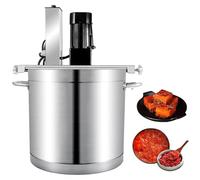 Batidora eléctrica comercial para mermelada, agitador automático portátil de acero inoxidable con raspador de 4 cuchillas para sopa, chile, salsa, bebidas, mermelada y gachas.,25L