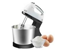 Batidora Eléctrica Con Base, Amasadora, 120 W Rápida Disipación De Calor, Mezcladores 2 En 1, Cocina Con Tazón Para Glasear, Mezclador De Pasteles, Mezclador De Pie Para El Hogar, Enchufe La UE 220 V