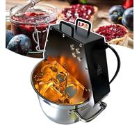 Batidora eléctrica de alimentos de 10 L con paleta agitadora, ventilador e iluminación, olla comercial de acero inoxidable para mezclar salsa de mermelada, cocina en el hogar