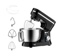 Batidora eléctrica de cocina de 380 W con tazón de 4 cuartos y 3 accesorios, batidora de 8 velocidades con cabezal inclinable for masa, pasteles y repostería. FáCil De Usar